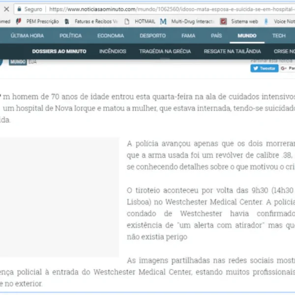 Read more about the article Quando o desespero mata a Esperança